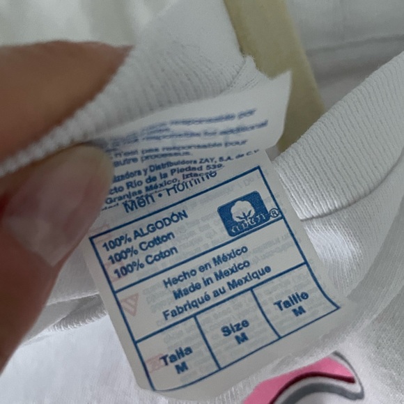 Las vegas Y2k pink logo white tshirt - Picture 2 of 4